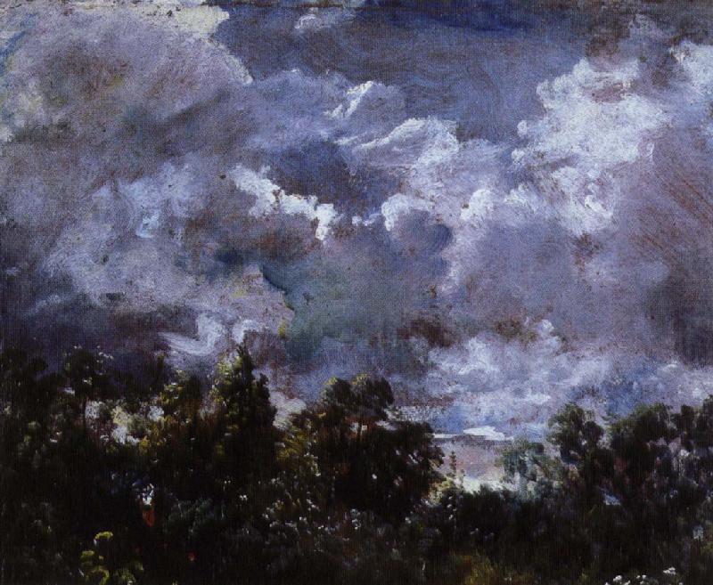 John Constable en studie av himmel och trad china oil painting image